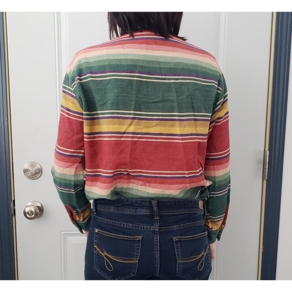 Double‎ D Ranch Wear Striped Button Down Shirt - Picture 3 of 5